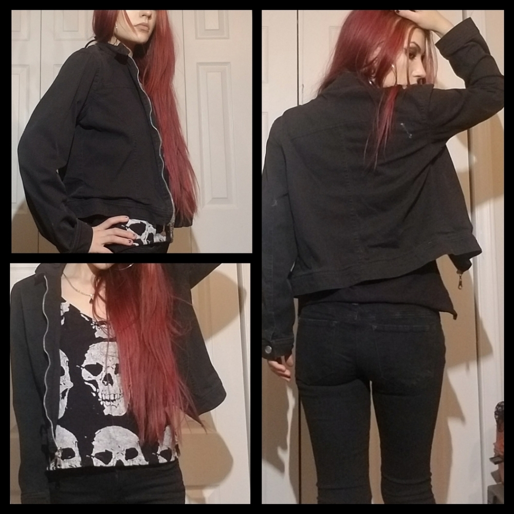 black denim jacket